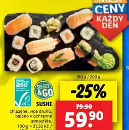 Lidl Sushi nabídka
