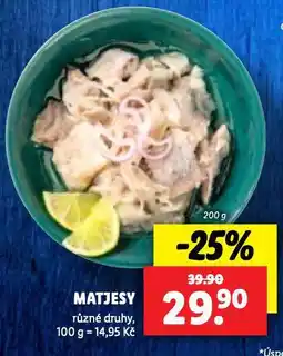 Lidl Matjesy nabídka