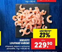 Lidl Krevety loupané vařené nabídka