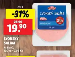 Lidl Lyonský salám nabídka
