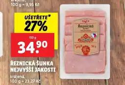 Lidl Řeznická šunka nejvyšší jakosti nabídka