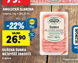 Lidl Dušená šunka nejvyšší jakosti nabídka