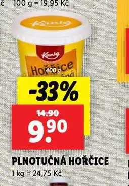 Lidl Plnotučná hořčice nabídka