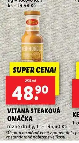 Lidl Vitana steaková omáčka nabídka
