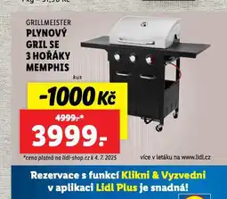 Lidl Plynový gril se 3 hořáky memphis nabídka