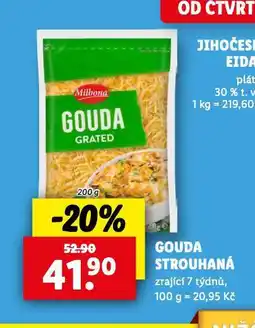 Lidl Gouda strouhaná nabídka