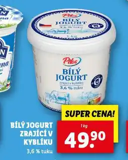 Lidl Bílý jogurt zrající v kyblíku nabídka