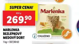 Lidl Marlenka bezlepkový medový dort nabídka