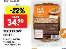 Lidl Bezlepkový chléb nabídka