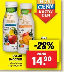 Lidl Ovesné smoothie nabídka