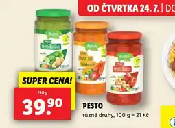 Lidl Pesto nabídka