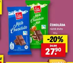 Lidl Čokoláda nabídka