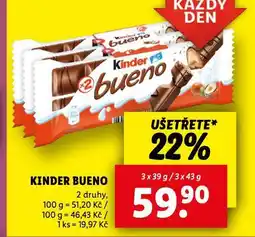 Lidl Kinder bueno nabídka