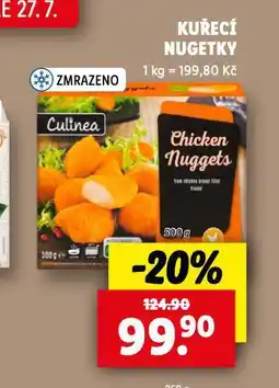 Lidl Kuřecí nugetky nabídka