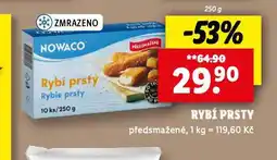 Lidl Nowaco rybí prsty nabídka