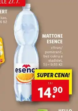 Lidl Mattoni esence nabídka