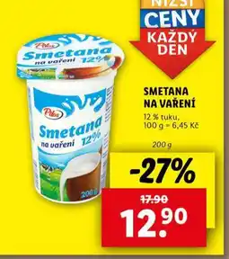 Lidl Smetana na vaření nabídka