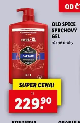 Lidl Old spice sprchový gel nabídka