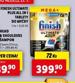 Lidl Finish ultimate plus all in 1 tablety do myčky nabídka