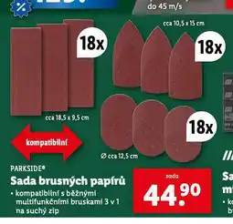 Lidl Sada brusných papírů nabídka