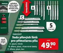 Lidl Sada pilových listů pro přímočarou pilu nabídka
