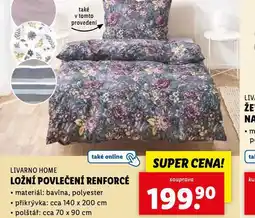 Lidl Ložní povlečení renforcé nabídka