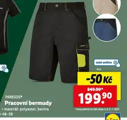 Lidl Pracovní bermudy nabídka
