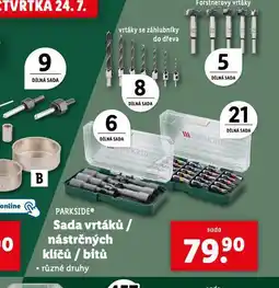 Lidl Sada vrtáků / nástrčných klíčů / bitů nabídka