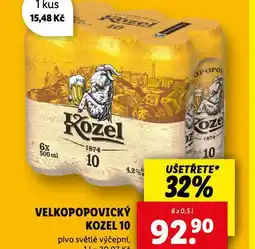 Lidl Pivo velkopopovický kozel 10 nabídka