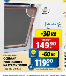 Lidl Ochrana proti slunci na střešní okno nabídka