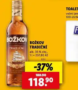 Lidl Božkov tradiční nabídka