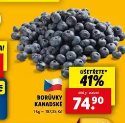 Lidl Borůvka kanadské nabídka