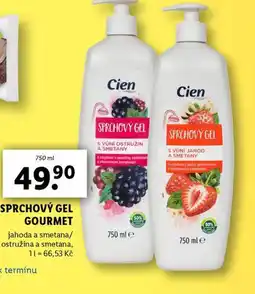 Lidl Cien sprchový gel gourmet nabídka