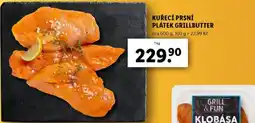 Lidl Kuřecí prsní plátek grillbutter nabídka