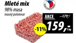 ZEMAN Mleté mix 98% masa masný polotovar nabídka