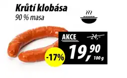 ZEMAN Krůtí klobása 90% masa nabídka