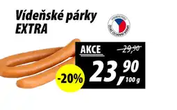 ZEMAN Vídeňské párky EXTRA nabídka