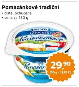 Můjobchod Pomazánkové tradiční nabídka