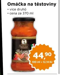 Můjobchod Omáčka na těstoviny nabídka