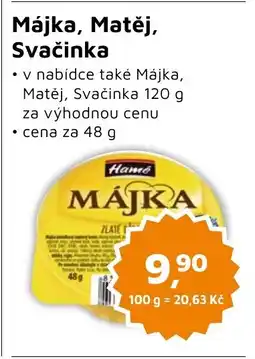 Můjobchod Májka, Matěj, Svačinka nabídka