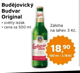 Můjobchod Budějovický Budvar Original nabídka