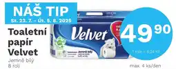 Konzum VELVET Toaletní papír nabídka