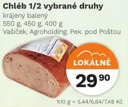 Konzum Chléb 1/2 vybrané druhy nabídka