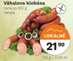 Konzum Váhalova klobása nabídka