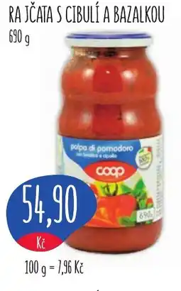 Konzum Rajčata s cibulí a bazalkou nabídka