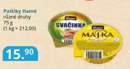 Potraviny CZ Paštiky Hamé různé druhy nabídka