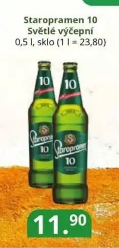 Potraviny CZ Staropramen 10 Světlé výčepní nabídka