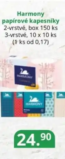 Potraviny CZ Harmony papírové kapesníky nabídka