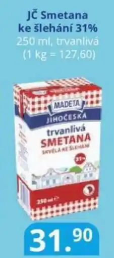 Potraviny CZ Jč Smetana ke šlehání 31% nabídka