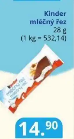 Potraviny CZ Kinder mléčný řez nabídka